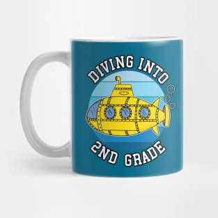 Diving Into 2nd Grade Submarine Back To School Mug